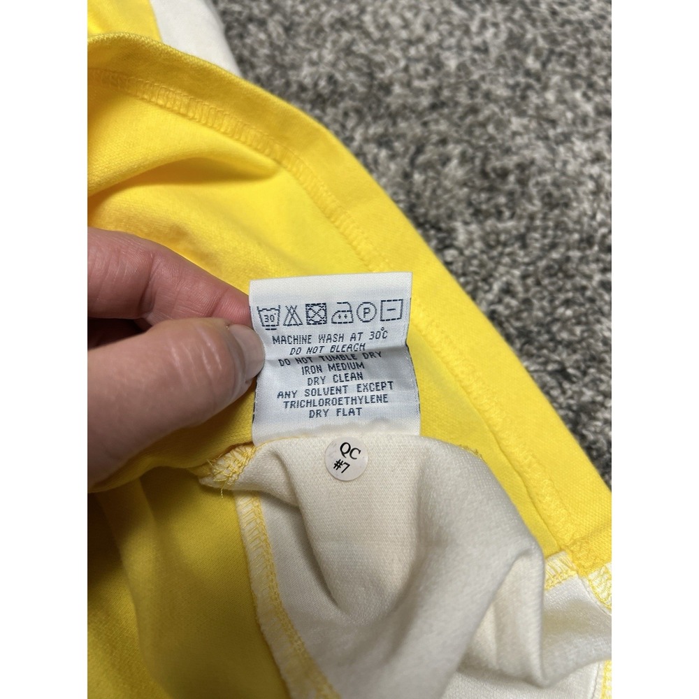 Vintage Burberry Golf Sleeveless Polo Top Yellow Racerback Tennis - Picture 7 of 11